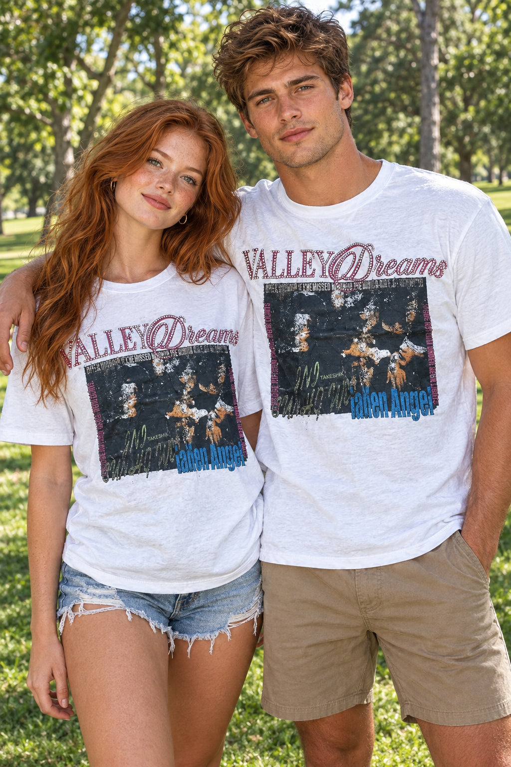 Vale Forever Shirts | White Valley Dreams Tee Size Large  (Unisex)