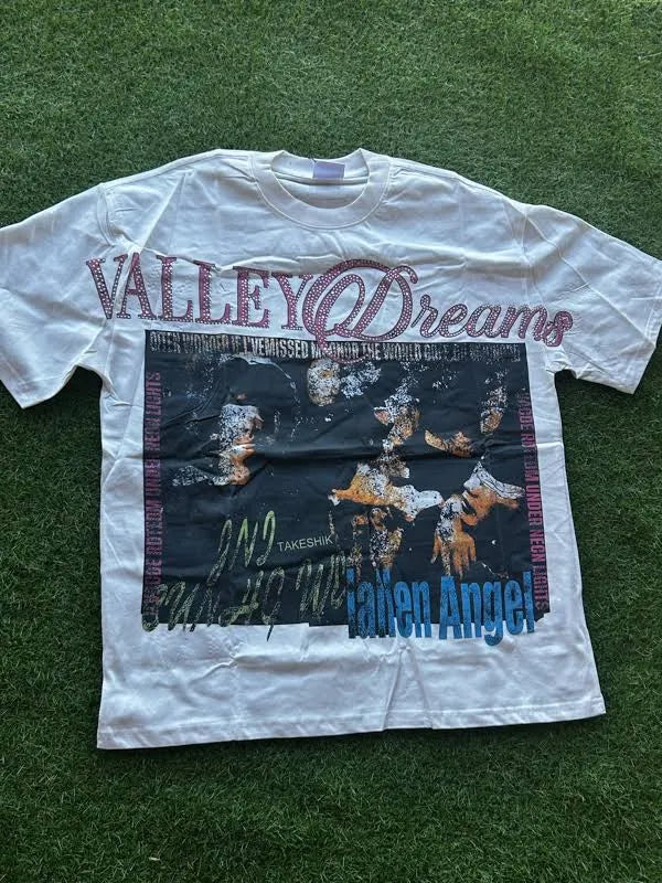 Vale Forever Shirts | White Valley Dreams Tee Size Large  (Unisex)