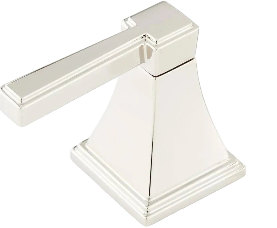 SIGNATURE HARDWARE Pinecrest Lever Handles for Widespread Faucet in Polished Chrome - Handles Only!