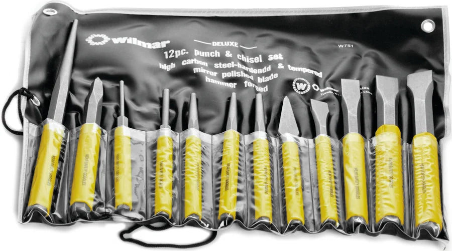Performance Tool 12-Pc Chisel & Punch Set W751
