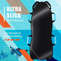 Sunlite Sports 45" Winter Wonderland Foldable Snow Sled, Fits 2 Children or 1 Adult, Ultra Portable, Strong and Durable, Sturdy Fabric Stitching, Handles with Steering, Kid's Winter Fun