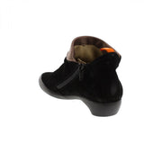 SOFTINOS Women's Zip Up Farah Ankle Boot | Black/Smoke | Size 10