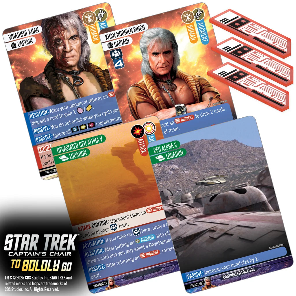 WIZK!DS - Star Trek: Captain's Chair - To Boldly Go - A Deck-Building Game