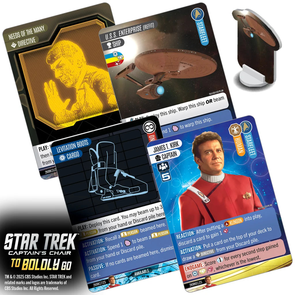 WIZK!DS - Star Trek: Captain's Chair - To Boldly Go - A Deck-Building Game