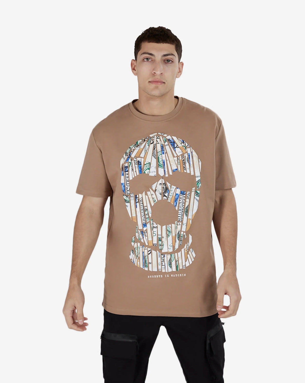 SIW Dollar Mask Tee- Latte- New with Tags