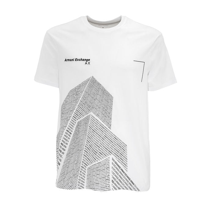ARMANI EXCHANGE T-SHIRT WITH PALAZZI PRINT Size S