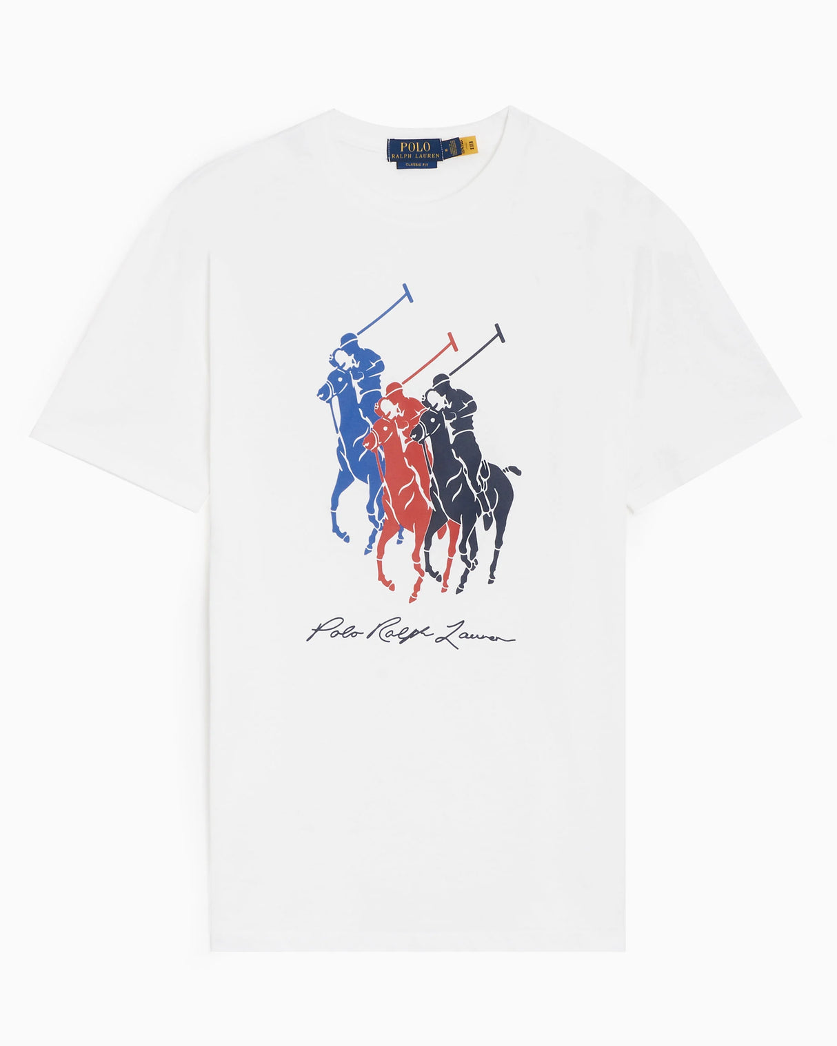 Polo Ralph Lauren Ss Big Triple Pony Graphic Tee- New With Tags