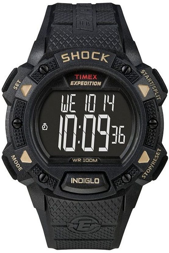 Men's Timex Expedition Digital Black Slicone Band Watch