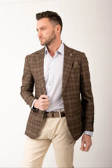 Tom Baine Plaid Flat Pocket Sport Coat Size: S (38R)