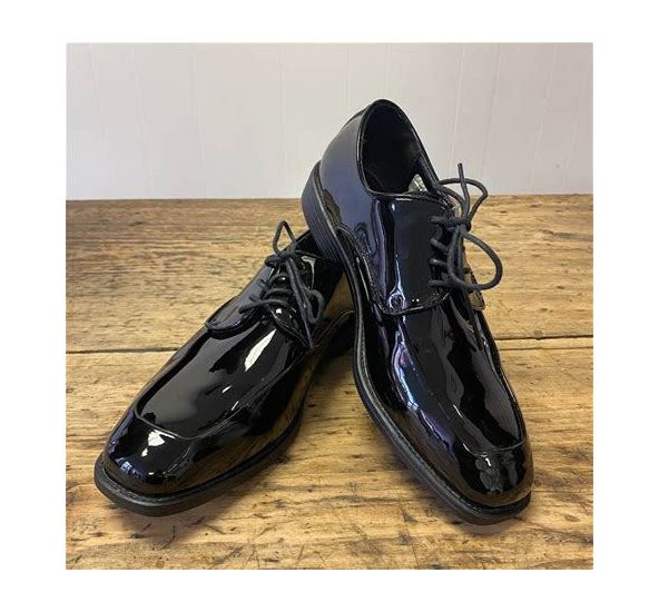 Fabian Couture Shoes | Men's Black Square Toe Tuxedo Shiny Formal Wedding Dress Business Lace Up Shoes Size 12