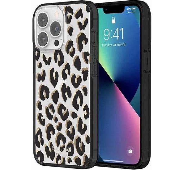 Kate Spade New York Apple iPhone 13 Pro Max/iPhone 12 Pro Max Protective Hardshell Case with MagSafe - City Leopard (Open Box)