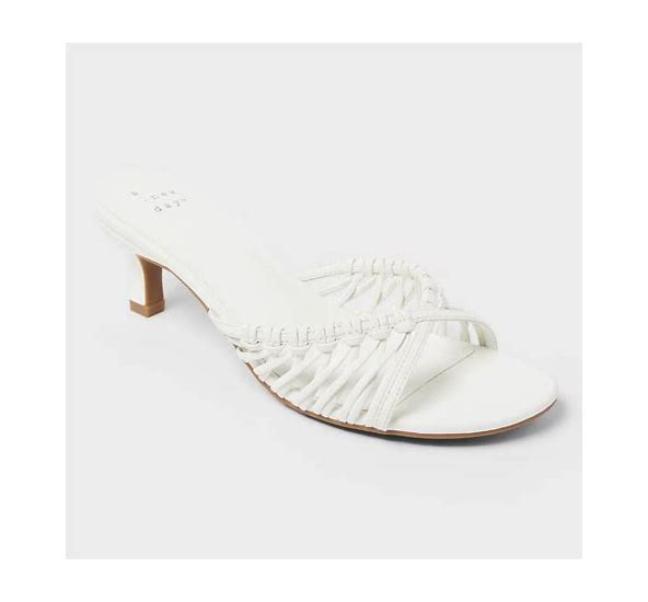 A New Day Women's Clarisse Strappy Kitten Heels With Memory Foam Insol SIZE  8