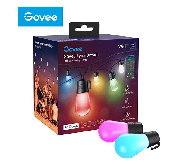 Govee 48' RGBW Wi-Fi Outdoor String Light