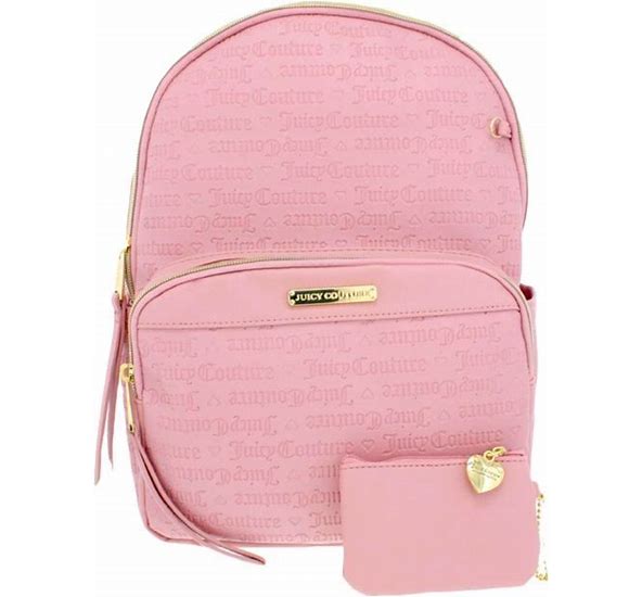 Juicy Couture Bags | Juicy Couture Womens Leather Backpack Pink Large | Color: Pink | Size: Os