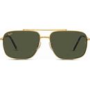 RAYBAN  LEGEND GOLD FRAME D. GREEN LENS (Open Box)