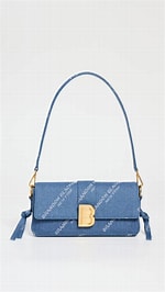 Brandon Blackwood Medium Nia Bag, Blue Waxed Denim (NEW)