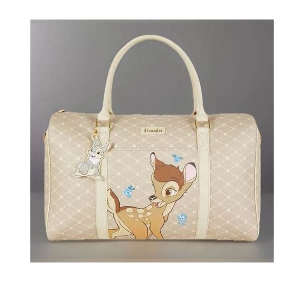 Disney Primark Bambi Weekender Overnight Travel Bag with Thumper Charm