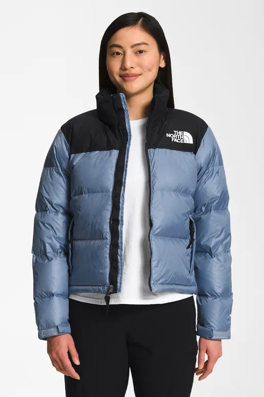 North Face Nuptse Short Folk Blue Jacket-New With Tags