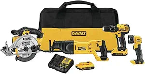 DEWALT 20V MAX Power Tool Combo Kit, 4-Tool Cordless Power Tool Set with 2 Batteries and Charger (DCK423D2)