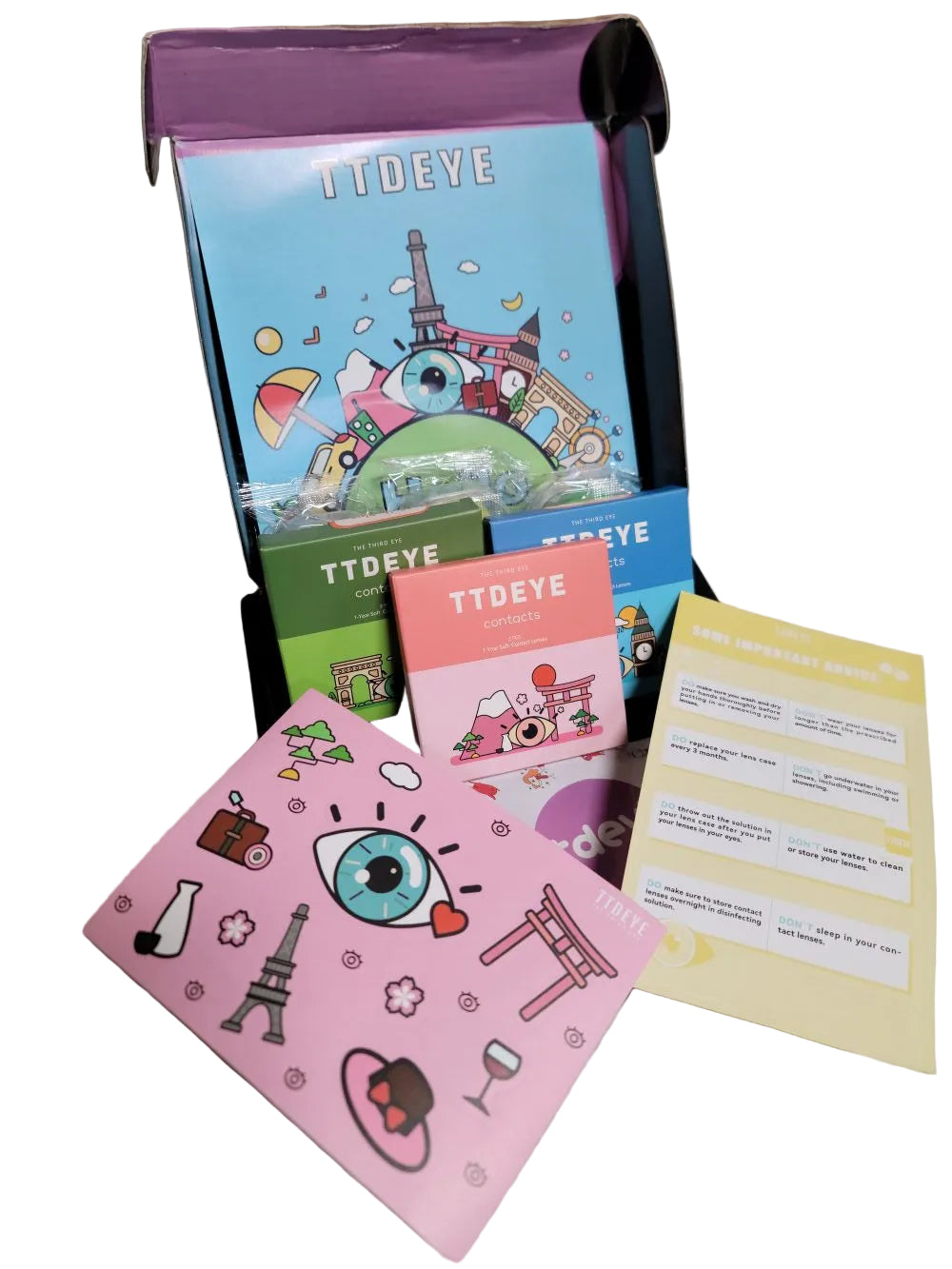 TTDEYE CONTACTS | 3 Colors - 1 Year - Soft Contact Lenses | 1 Set - Each Color