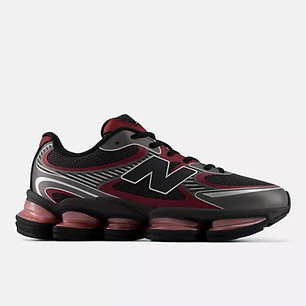 ABZORB 2000 Unisex Sneakers, Black Cement/Podium Red, Size 9