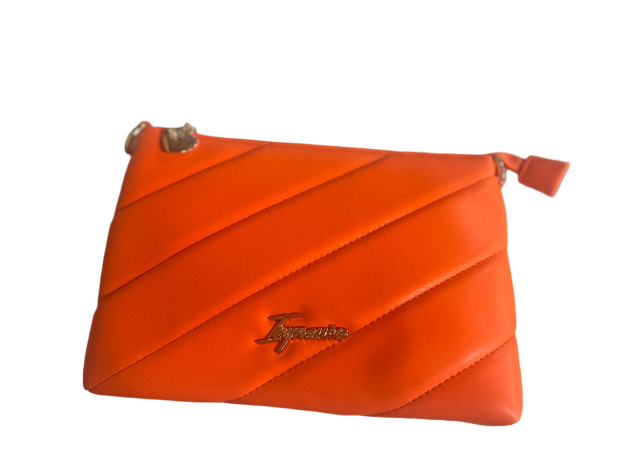 Impressive Quilted Crossbody Chain Purse, Coral (NEW PACKAGING)