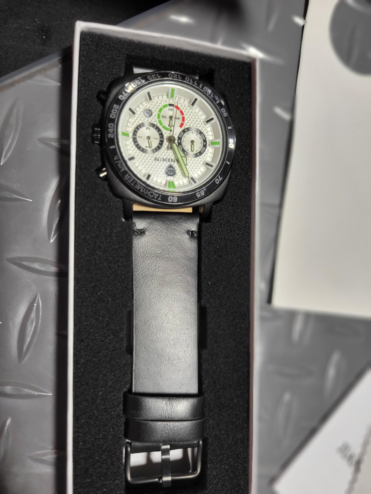 Swiss Movement Men's One Hand 24 Hour Watch (NEW, OPEN BOX)