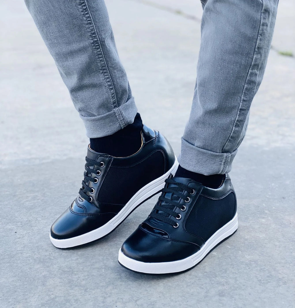 TOTO A53272 - 3.2-Inch Taller Men's Elevator Sneakers (Size : 8.5)