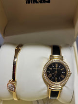 Anne Klein Women's Genuine Diamond Dial Bangle Watch (OPEN BOX)