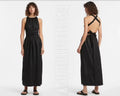 Sir Vilma Cross Back Dress (Size 1) Linen Casual