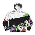Youth Flowsport Soccer Hoodie - White/Black - Youth XS