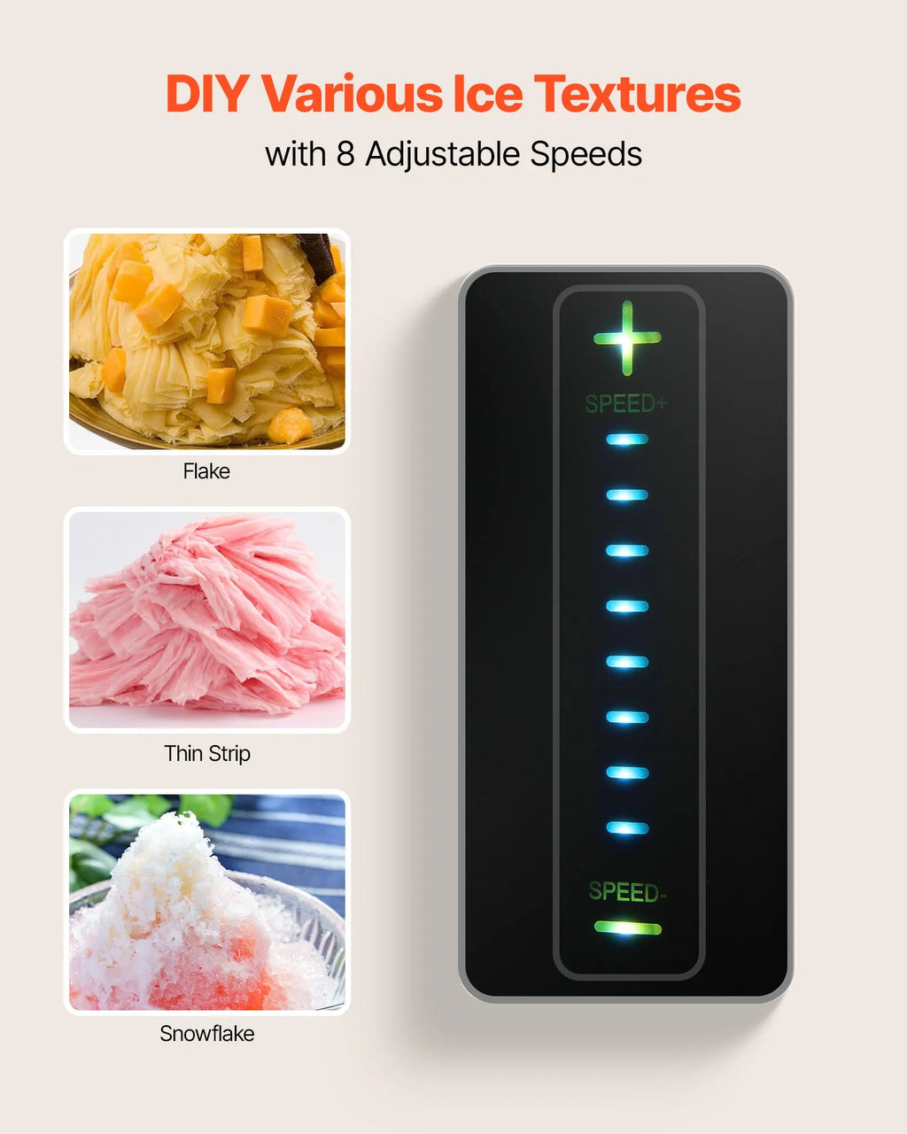 VEVOR Snowflake Ice Machine