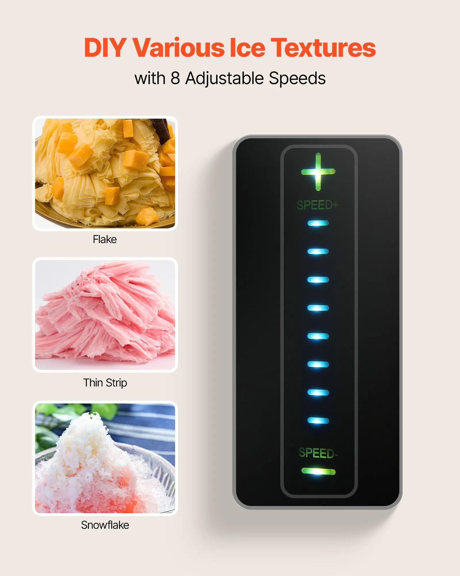 VEVOR Snowflake Ice Machine