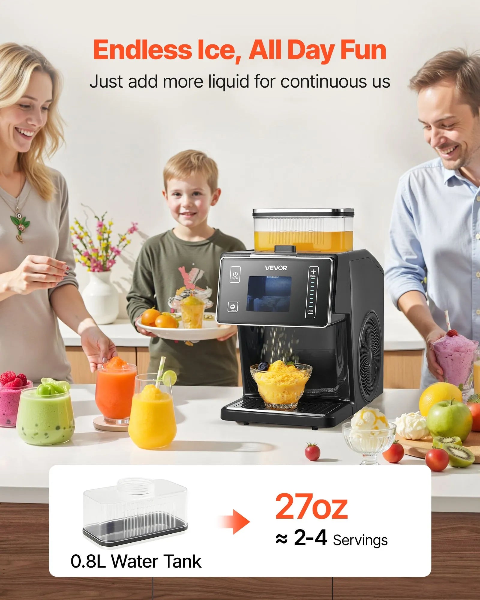 VEVOR Snowflake Ice Machine