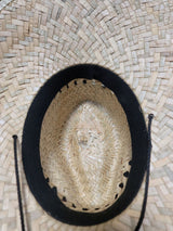 EL DORADO HATS - Straw Hat in Blonde With Natural Vanilla Brim Trim - Adult OS
