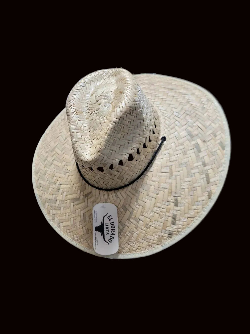 EL DORADO HATS - Straw Hat in Blonde With Natural Vanilla Brim Trim - Adult OS