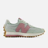 New Balance Women's 327 Sneaker - Raincloud / Pink Taffy - Size: 7.5B