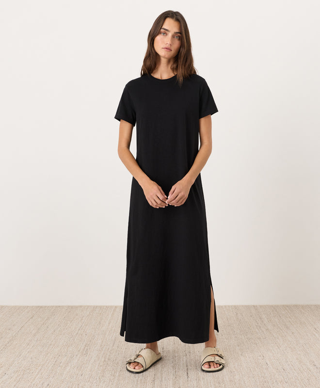 pact Organic Soft-Slub Essential Easy Tee Maxi Dress Size 2X