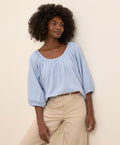 pact Women's Coastal Double Gauze Scoop Neck Top Size 2X