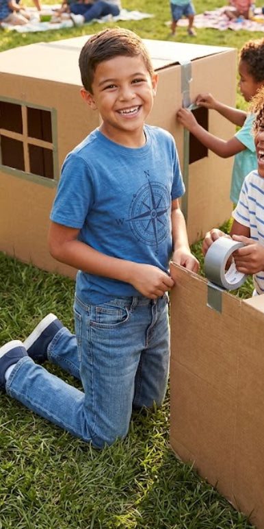 OSH KOSH B'GOSH Boys' Straight-Leg Jeans - Medium Wash - 14R
