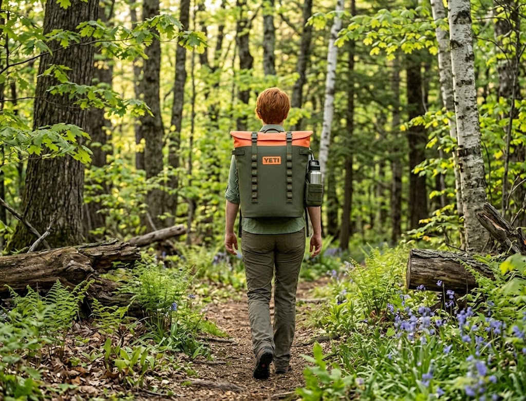 YETI Hopper M20 Backpack Soft Cooler in Olive/King Crab Orange NIB/Sealed