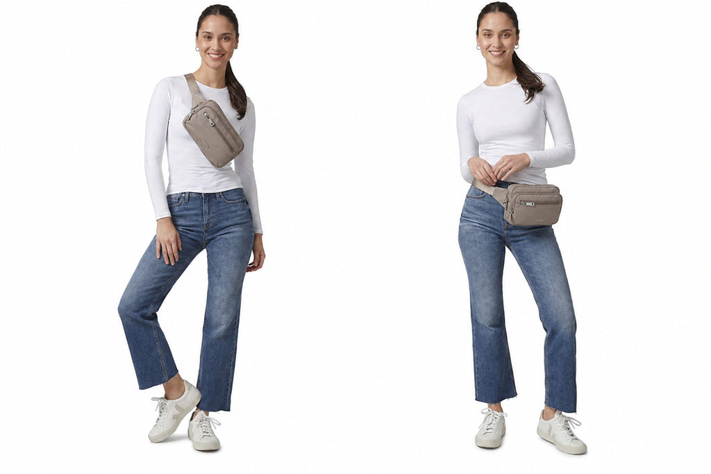 BAGGALLINI Securtex Classic Belt Bag Sling - Moonrock