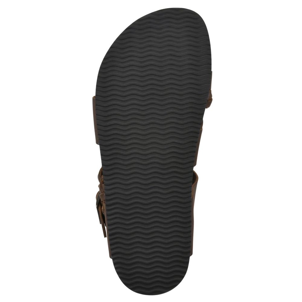 WHITE MOUNTAIN Women's Hazy Footbeds Sandal - Brown Leather - 9