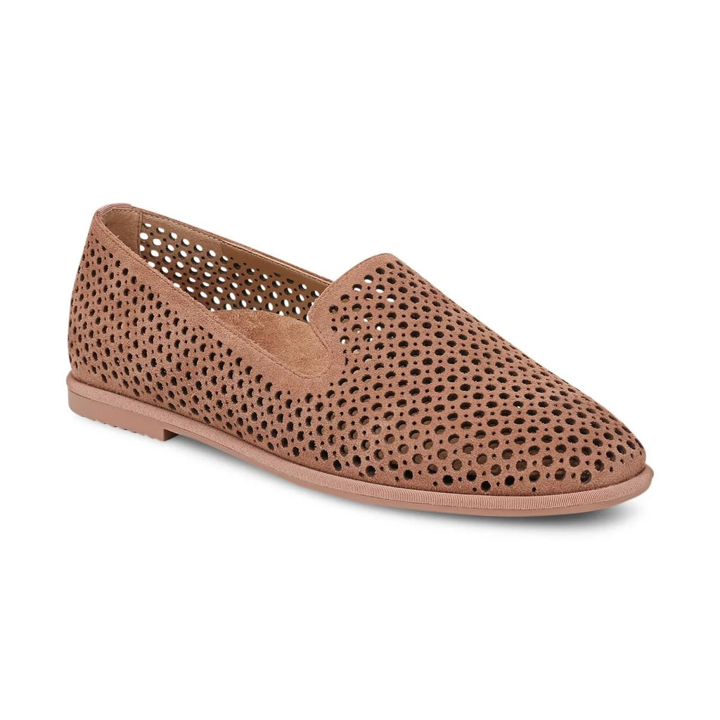 Willa 2.0 Loafer for Women by Vionic - Mocha Mousse Suede - Size 9M