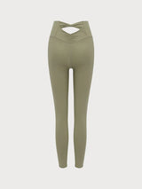 Berlook Green Gold Cut Out Leggings 24" - Size: Medium