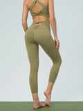 Berlook Green Gold Cut Out Leggings 24" - Size: Medium