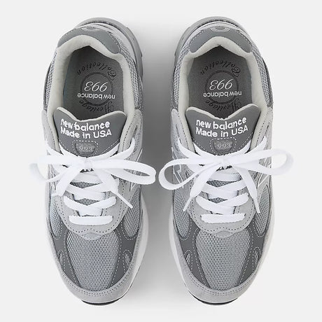 New Balance Women's Made in USA 993 Running Course Grey and White Size: 5.5