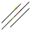 Gold Tip Hunter 340 Spine Shafts 2″ Raptor Vanes (Qty. 6) Neon Yellow/White Fletchings