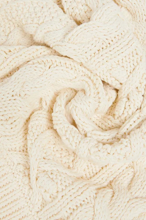 ZIMMERMANN Cable-Knit Cotton Scarf