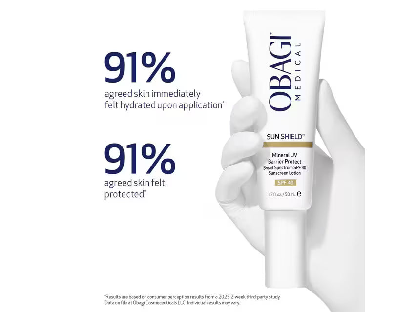 OBAGI SUN SHIELD™ MINERAL UV BARRIER PROTECT BROAD SPECTRUM SPF 40 - 10 ML